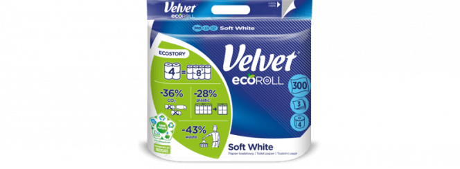 Velvet Soft White Eco Roll
