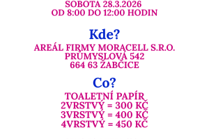 Výprodej toaletního papíru